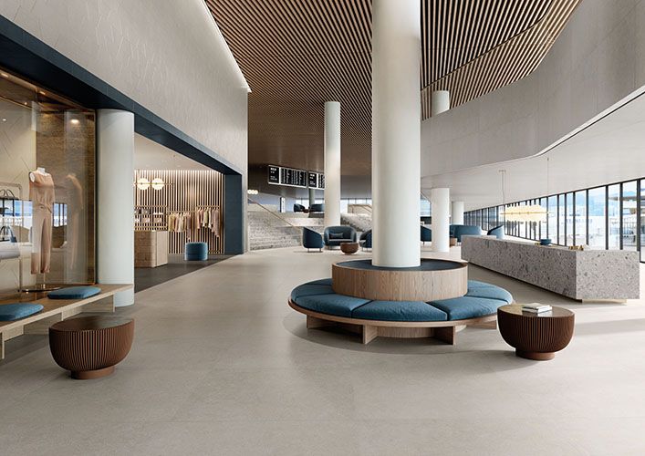 1200x2600x6 Porcelain Slab Stone Look Limestone Silver Grain Grey Natural Matt