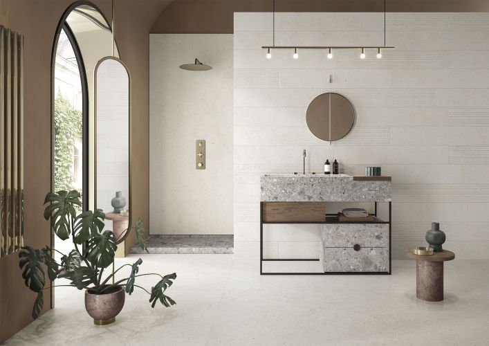 1200x2600x6 Porcelain Slab Stone Look Limestone Silver Grain Grey Natural Matt