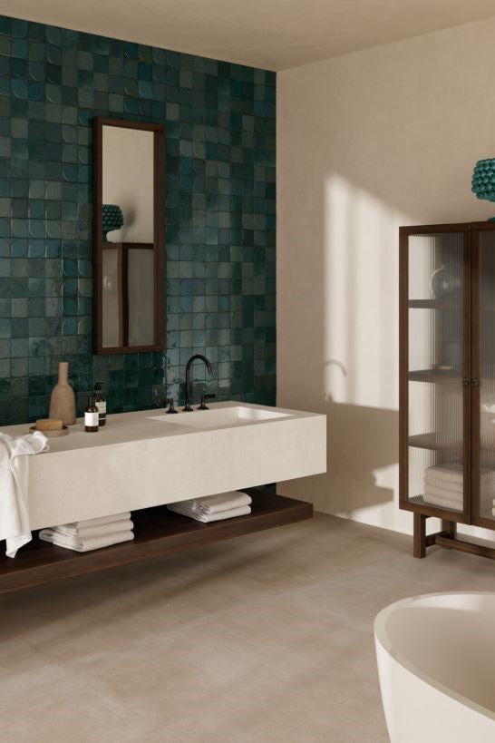 100x100 Lume Blue Lux (Gloss) Tiles by Marazzi