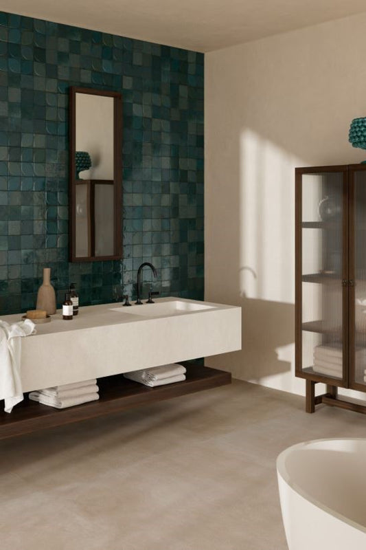 100x100 Lume Blue Lux (Gloss) Tiles by Marazzi
