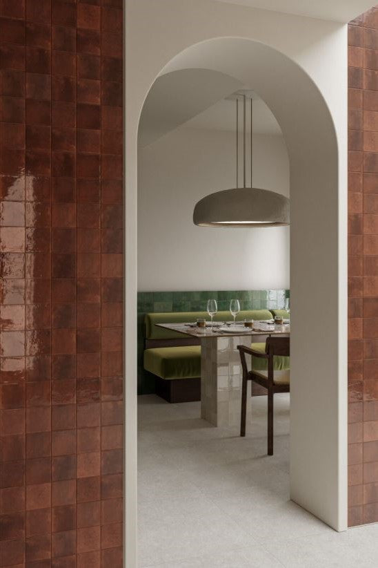 100x100 Lume Caramel Lux (Gloss) Tiles by Marazzi
