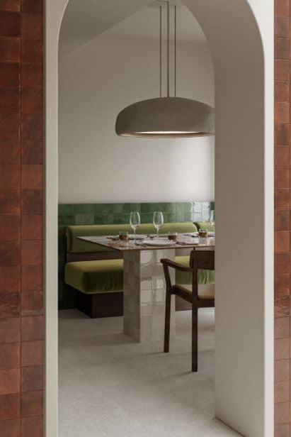 100x100 Lume Green Lux (Gloss) Tiles by Marazzi