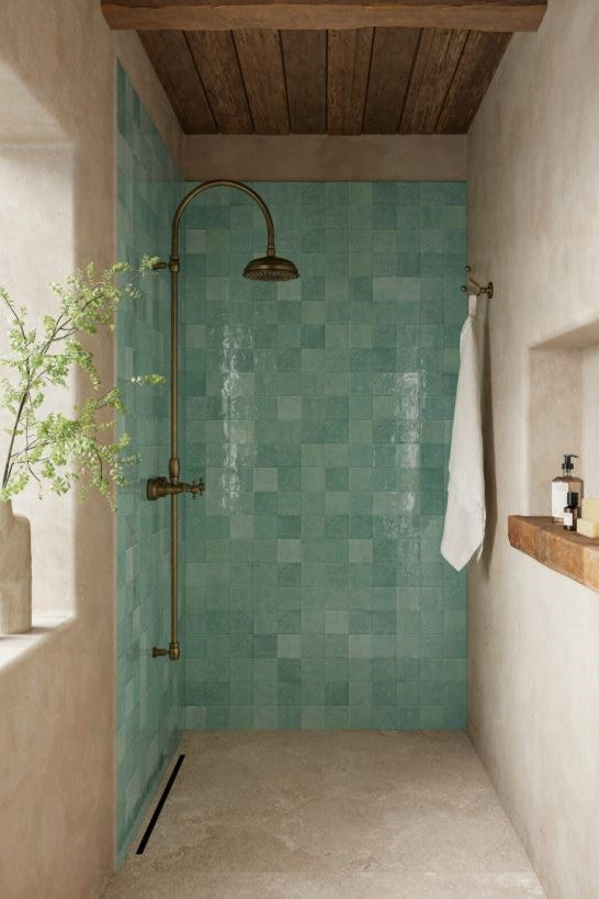 100x100 Lume Turquoise Lux (Gloss) Tiles by Marazzi