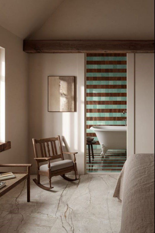 100x100 Lume Turquoise Lux (Gloss) Tiles by Marazzi