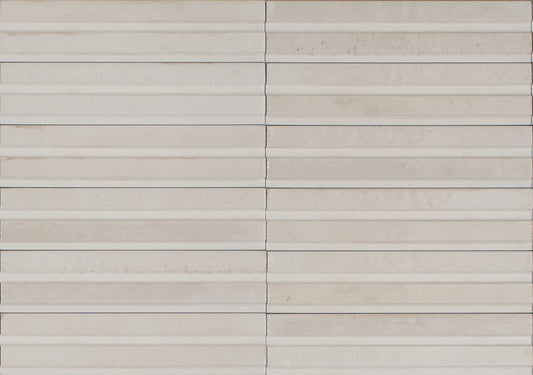 60x240 Lume Bone Lux (Gloss) Struttura 3D Tiles by Marazzi