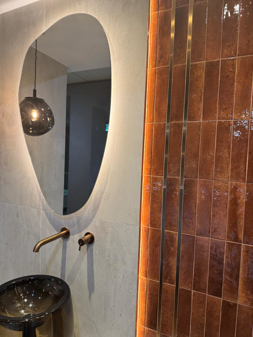 60x240 Lume Caramel Lux (Gloss) Tiles by Marazzi