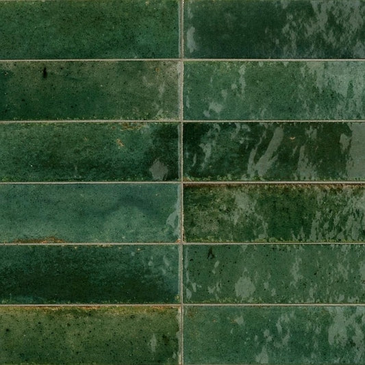 60x240 Lume Green Lux (Gloss) Tiles by Marazzi