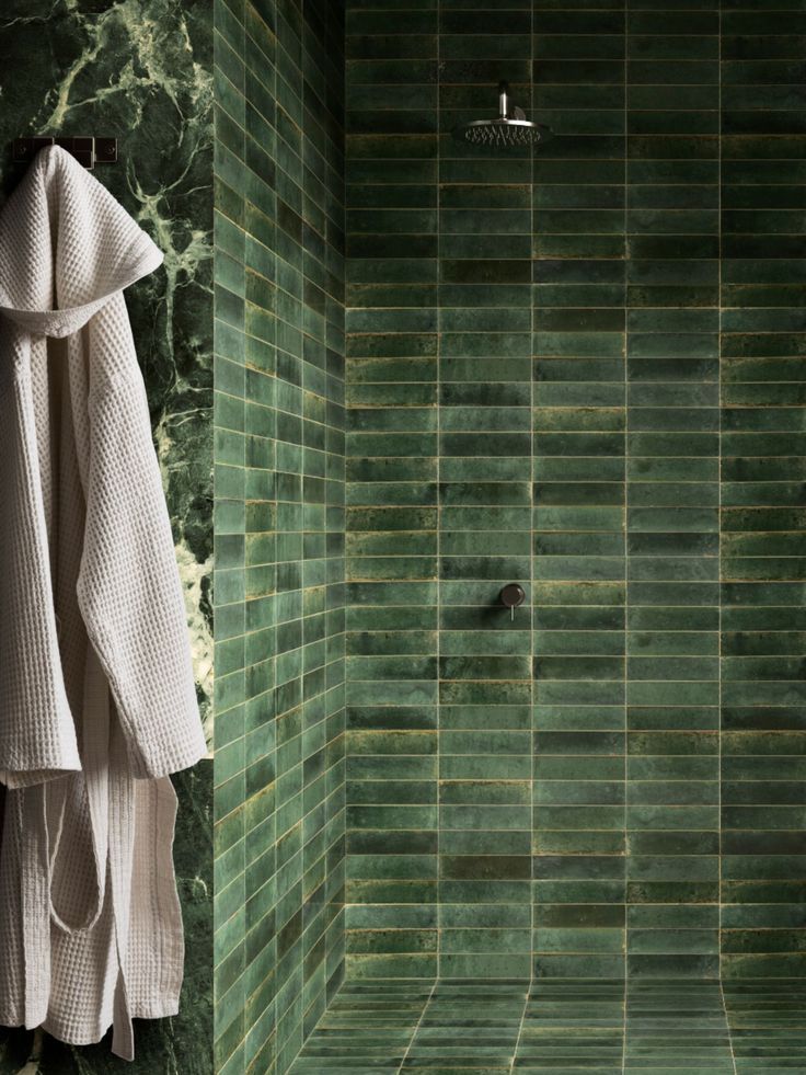 60x240 Lume Green Lux (Gloss) Tiles by Marazzi