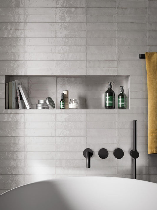 60x240 Lume White Lux (Gloss) Tiles by Marazzi