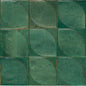 100x100 Lume Green Lux (Gloss) Dew 3D Tiles by Marazzi