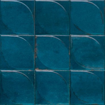 100x100 Lume Ocean Lux (Gloss) Dew 3D Tiles by Marazzi