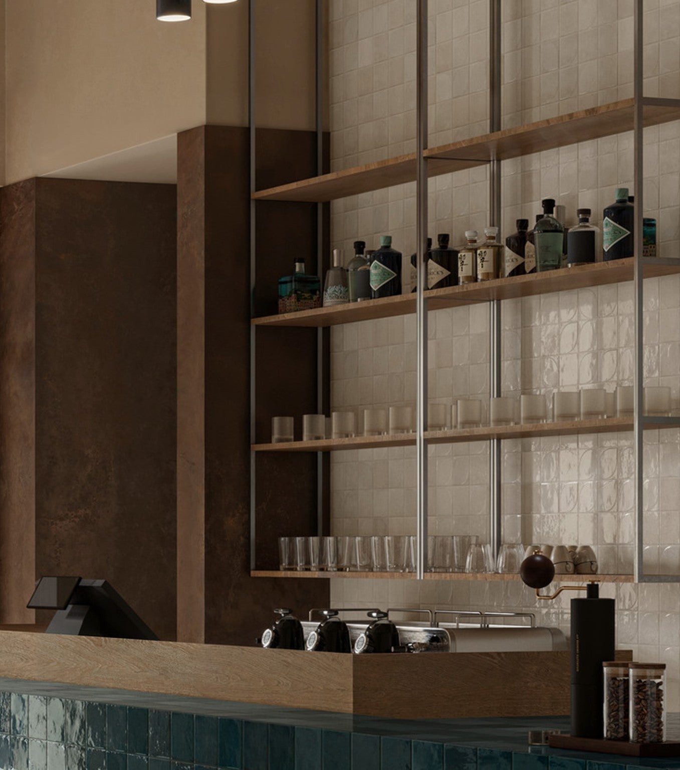 100x100 Lume White Lux (Gloss) Dew 3D Tiles by Marazzi