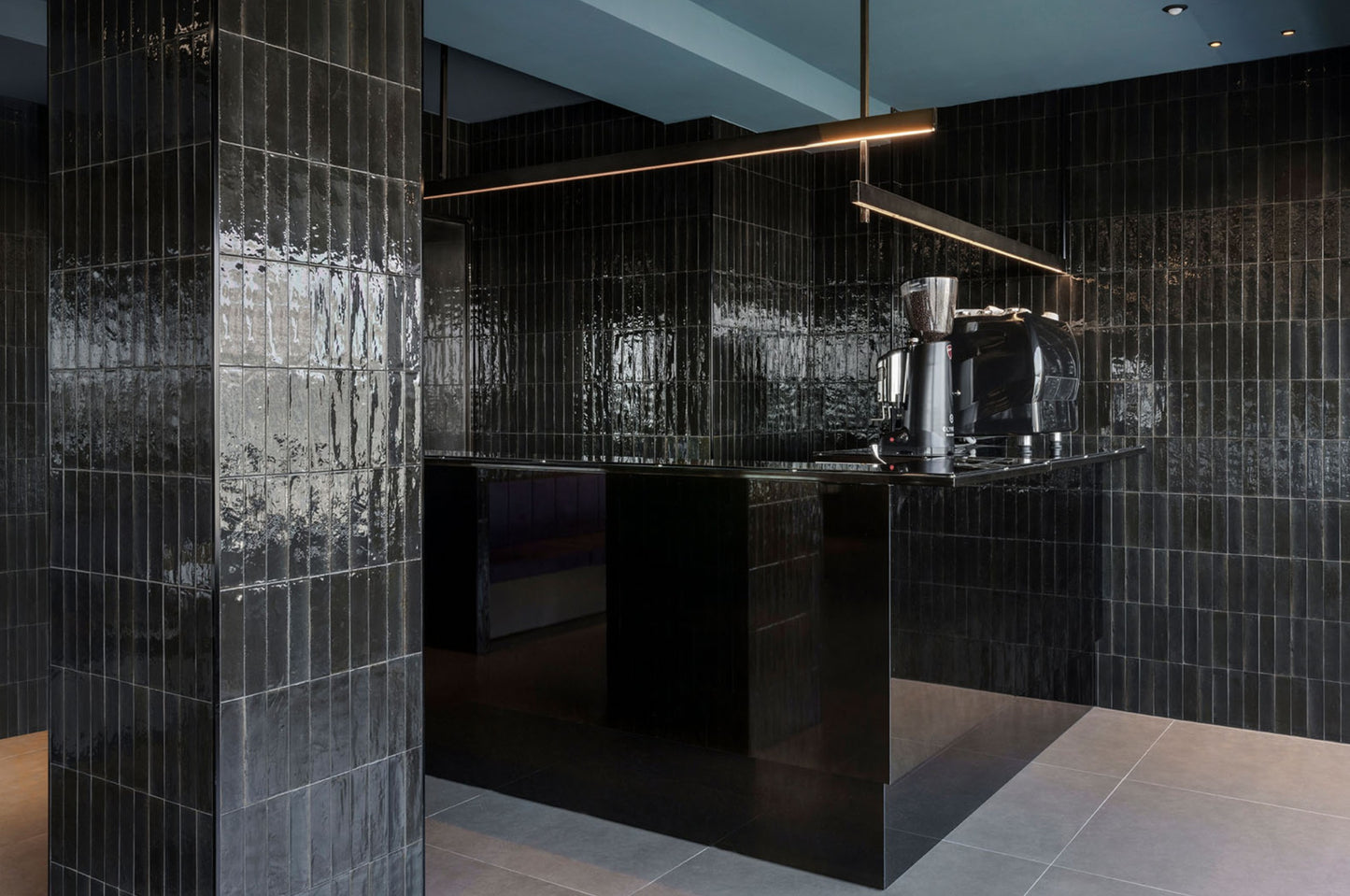 60x240 Lume Black Lux (Gloss) Tiles by Marazzi