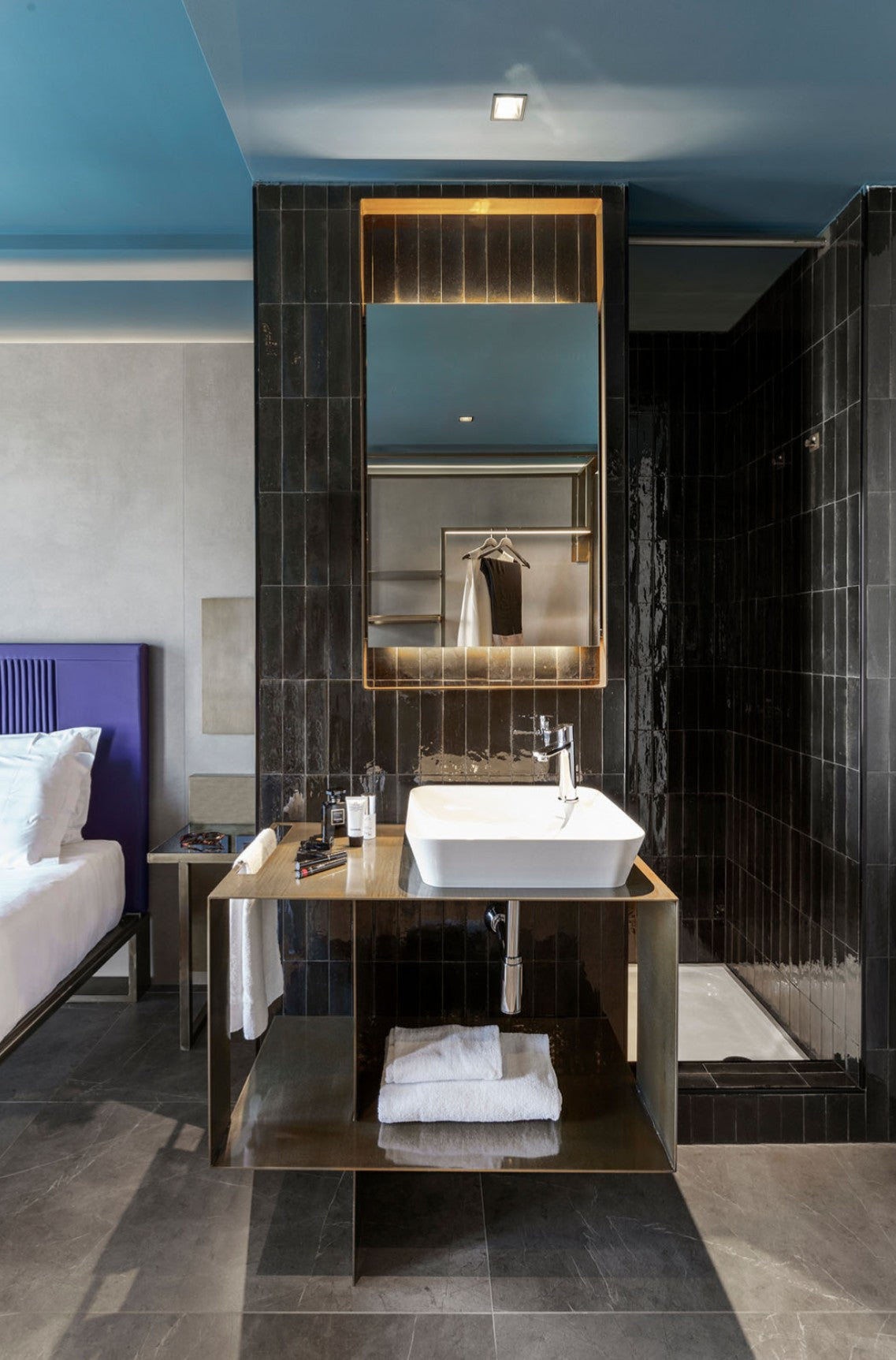 60x240 Lume Black Lux (Gloss) Tiles by Marazzi