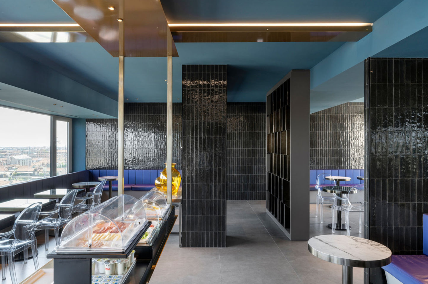 60x240 Lume Black Lux (Gloss) Tiles by Marazzi