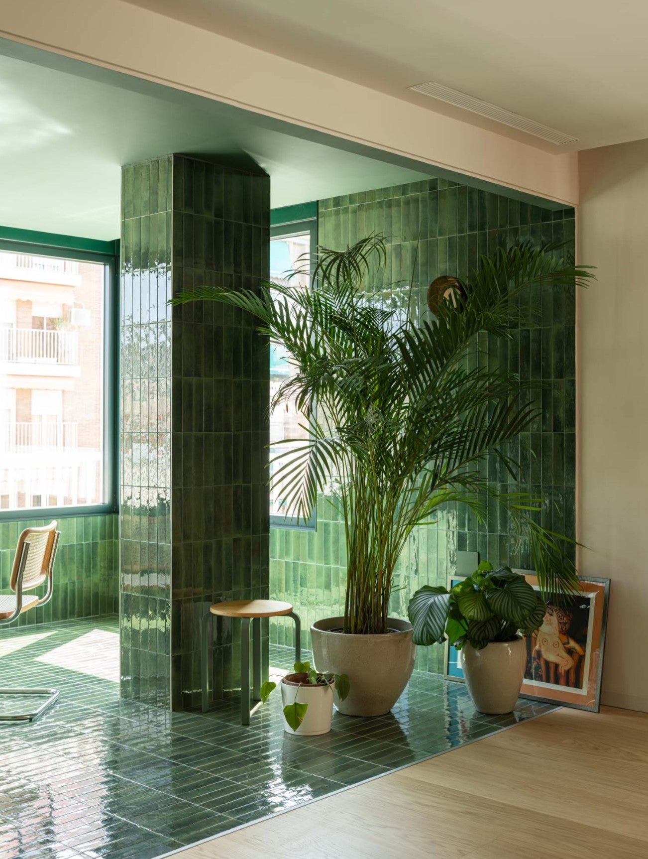 60x240 Lume Green Lux (Gloss) Tiles by Marazzi