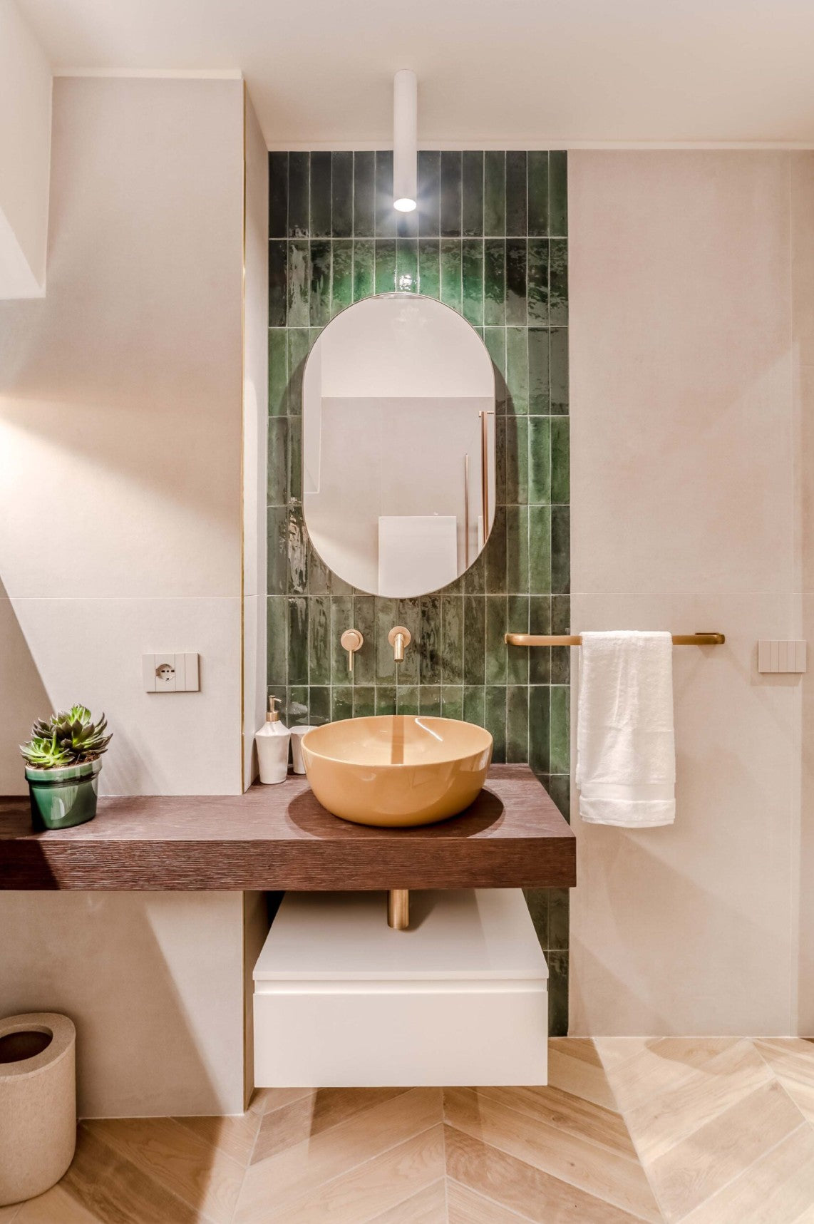 60x240 Lume Green Lux (Gloss) Tiles by Marazzi