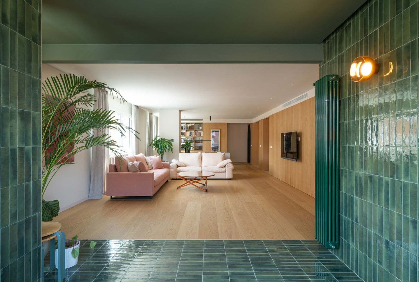 60x240 Lume Green Lux (Gloss) Tiles by Marazzi