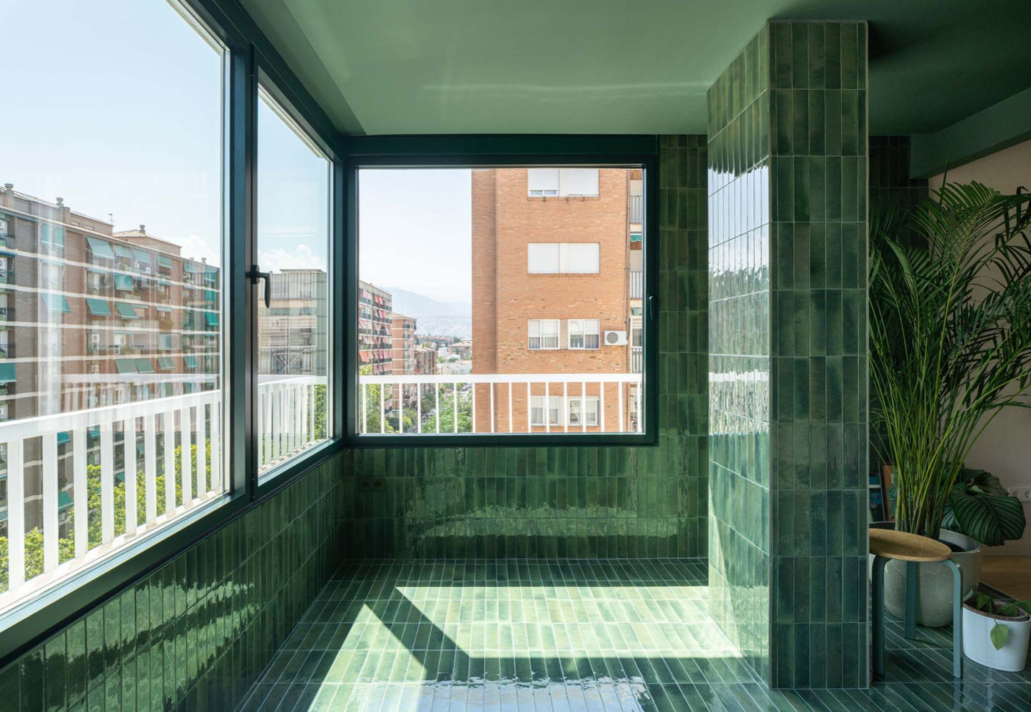 60x240 Lume Green Lux (Gloss) Tiles by Marazzi