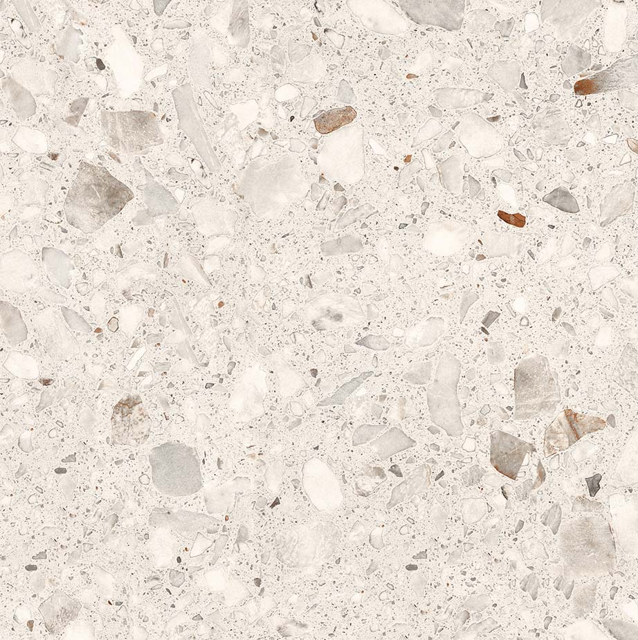 600x600 Lago Nougat Terrazzo Look Matt Tiles