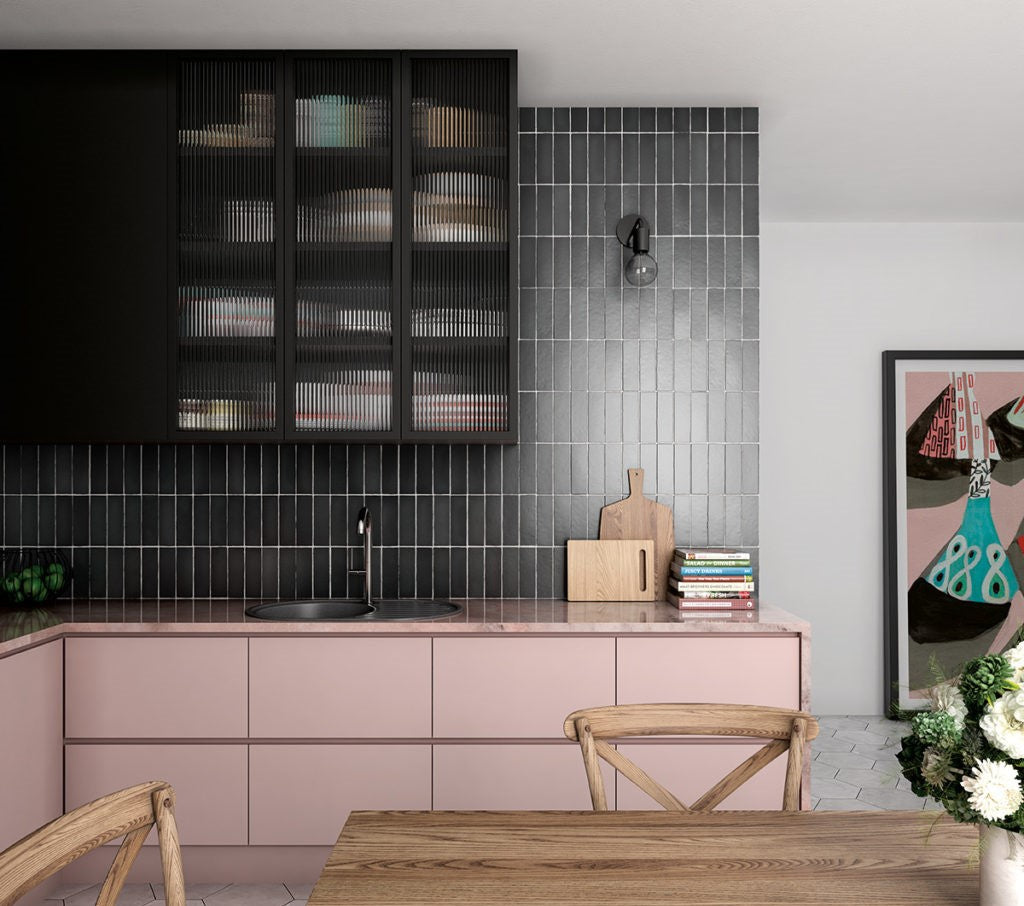 65x200 Lava Black Coal Matt Tiles