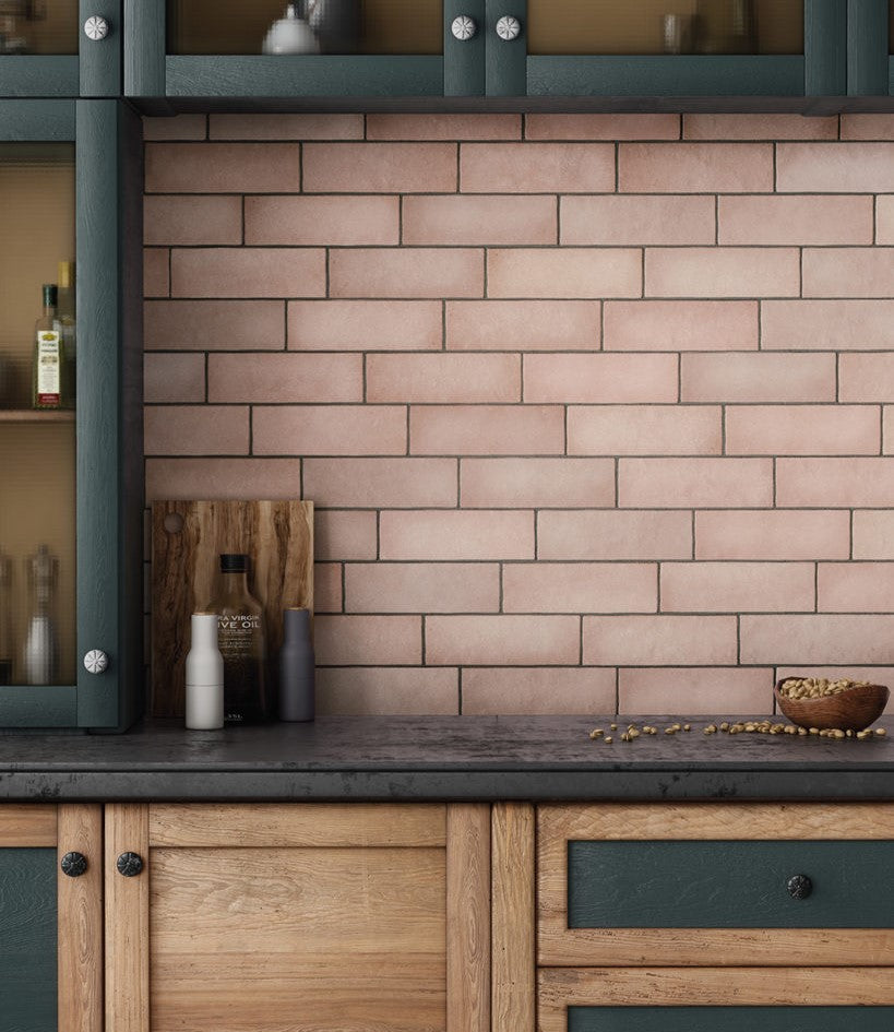 65x200 Lava Coral Pink Matt Tiles