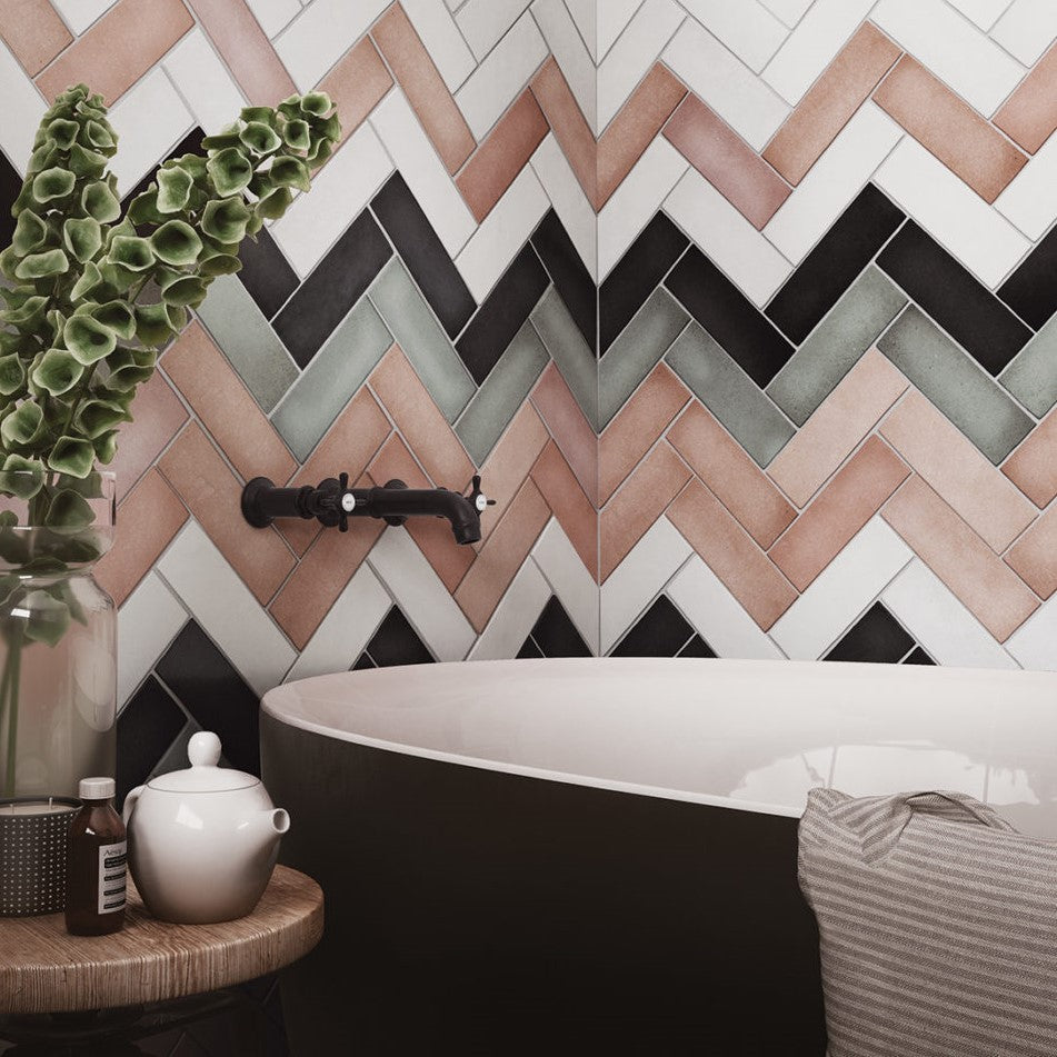 65x200 Lava Coral Pink Matt Tiles