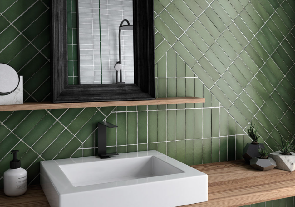 65x200 Lava Arba Green Matt Tiles