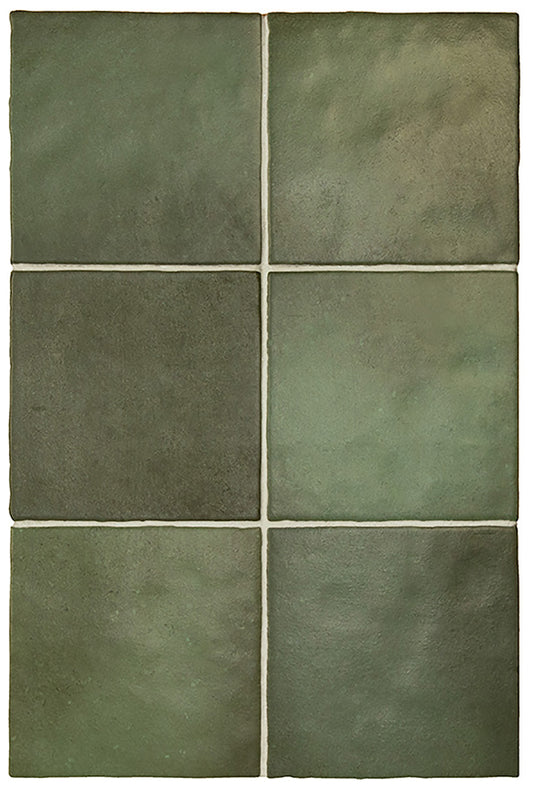 132x132 Lava Arba Green Matt Tiles