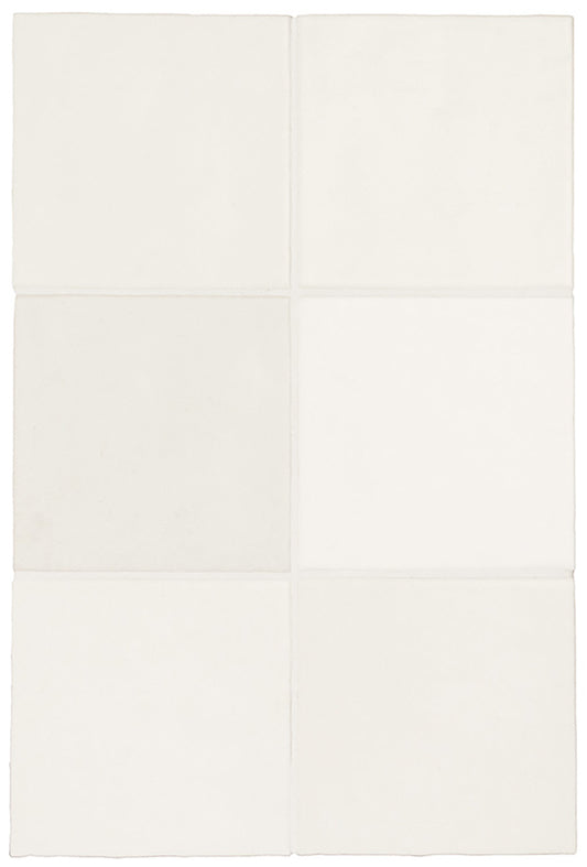 132x132 Lava White Matt Tiles