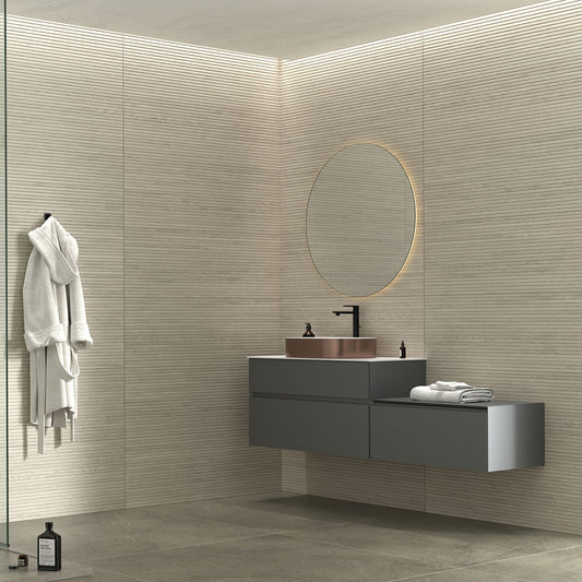 400x1200 Madera Linea Light Maple Timber Look Groove Matt Tiles