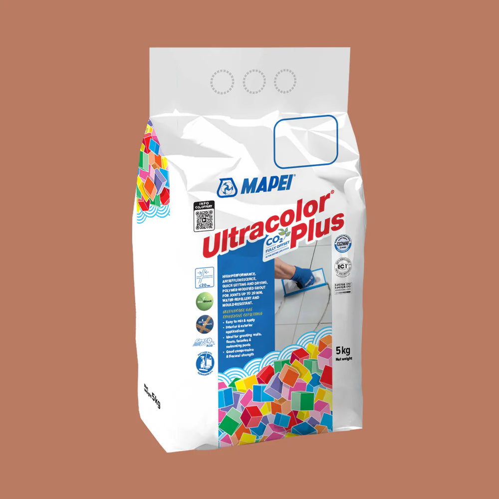 5KG Mapei Ultracolor Plus Grout 145 Terra Di Siena