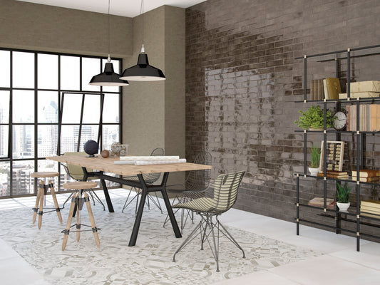 75x300 Mosta Anthracite Gloss Tiles