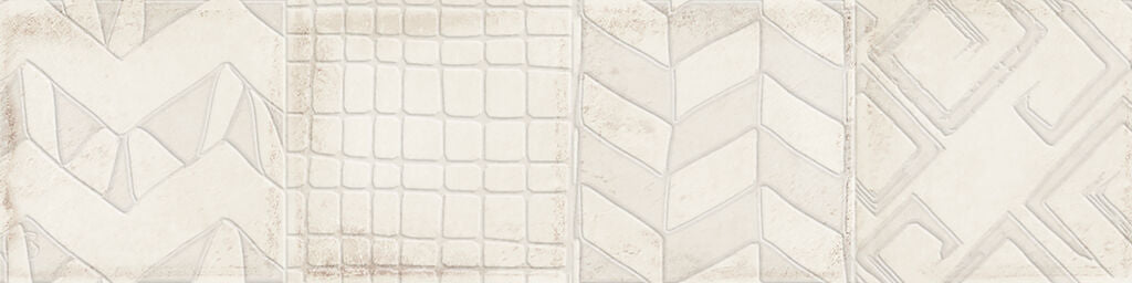 75x300 Mosta Ivory Gloss Decor Tiles