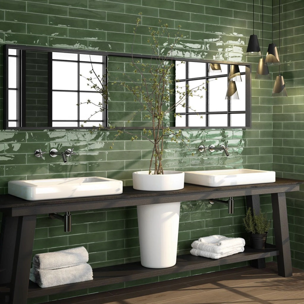 75x300 Mosta Olive Gloss Tiles