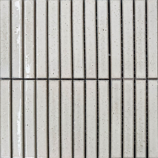 20x145 Nogata Linen Glazed Finger Mosaic Tiles