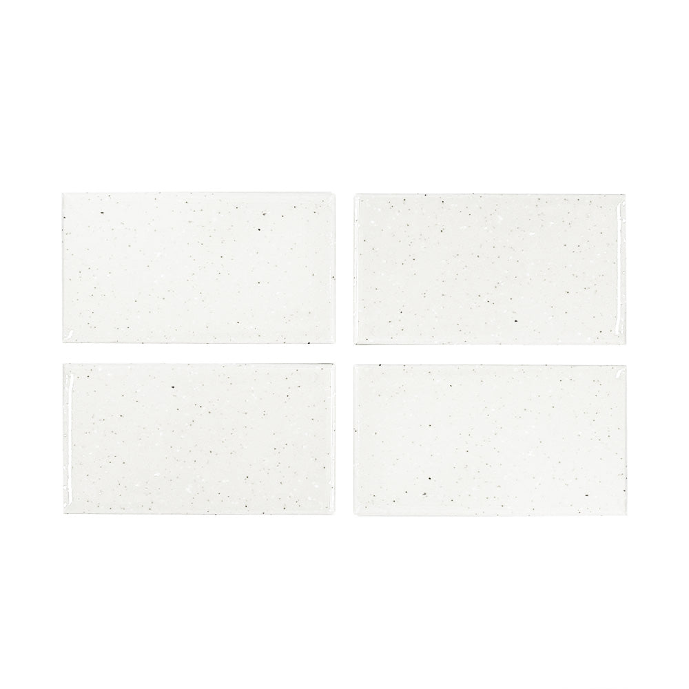 60x108 Nogata White Glazed Loose Tiles