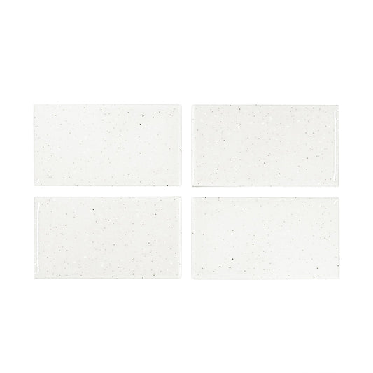 60x108 Nogata White Glazed Loose Tiles