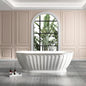 Otti Attica Kensington Gloss White Freestanding Bath 1700mm