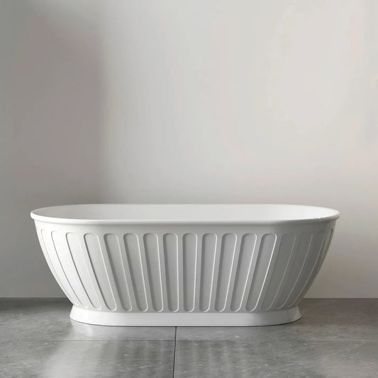 Otti Attica Kensington Gloss White Freestanding Bath 1700mm