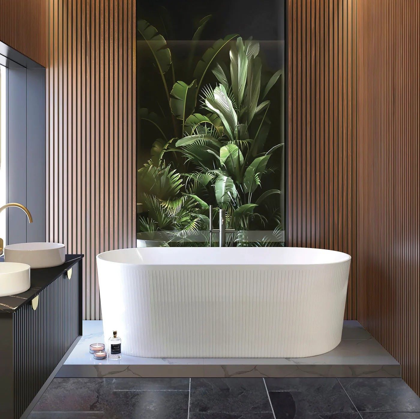 Otti Attica Noosa Gloss White Freestanding Bath 1500mm