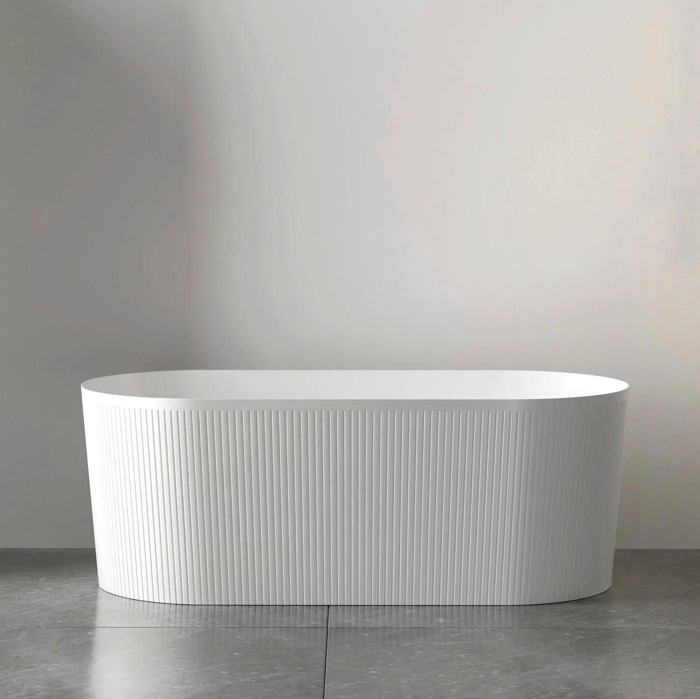 Otti Attica Noosa Gloss White Freestanding Bath 1500mm