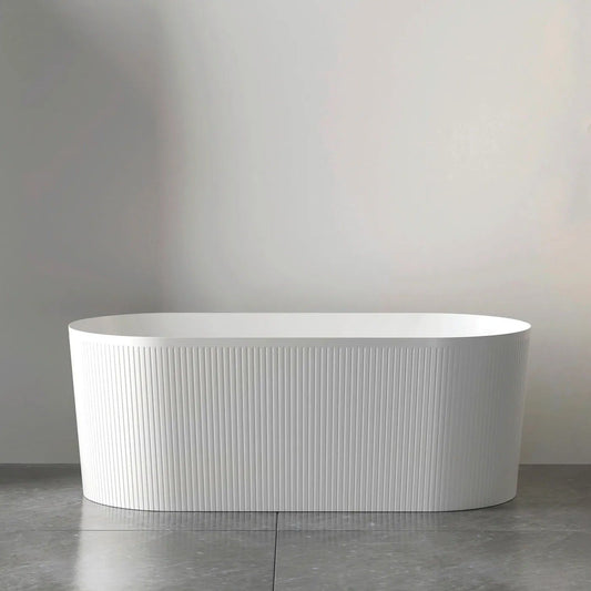 Otti Attica Noosa Gloss White Freestanding Bath 1500mm