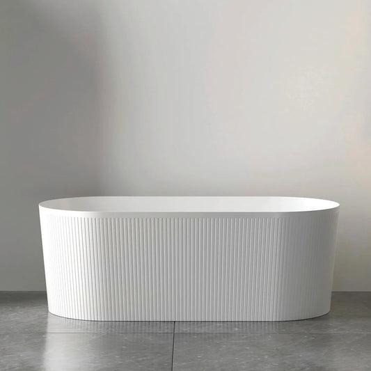 Otti Attica Noosa Gloss White Freestanding Bath 1700mm