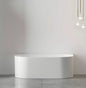 Otti Attica Noosa Gloss White Back to Wall Bath 1700mm