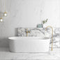 Otti Attica Noosa Matt White Freestanding Bath 1700mm