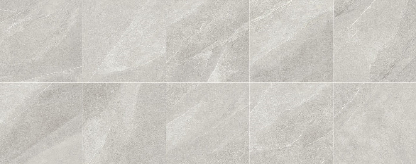 Gray marble tile pattern. Modern bathroom and living with 600x600 Pietra Stone Look Matt Tiles. Melbourne, Geelong, Shepparton, Ballarat, Bendigo, Mornington, Bellarine, Peninsula, Melton, Lara, Sunbury, Warrnambool, Horsham tiles. Victoria and Nationwide Delivery. Australia.