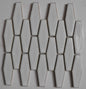 40x125 Hexagon Elongated White Cloud Matt Mosaic Tiles