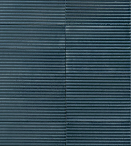 75x200 Rice Blu Pleat 3D Lux (Gloss) Tiles by Marazzi