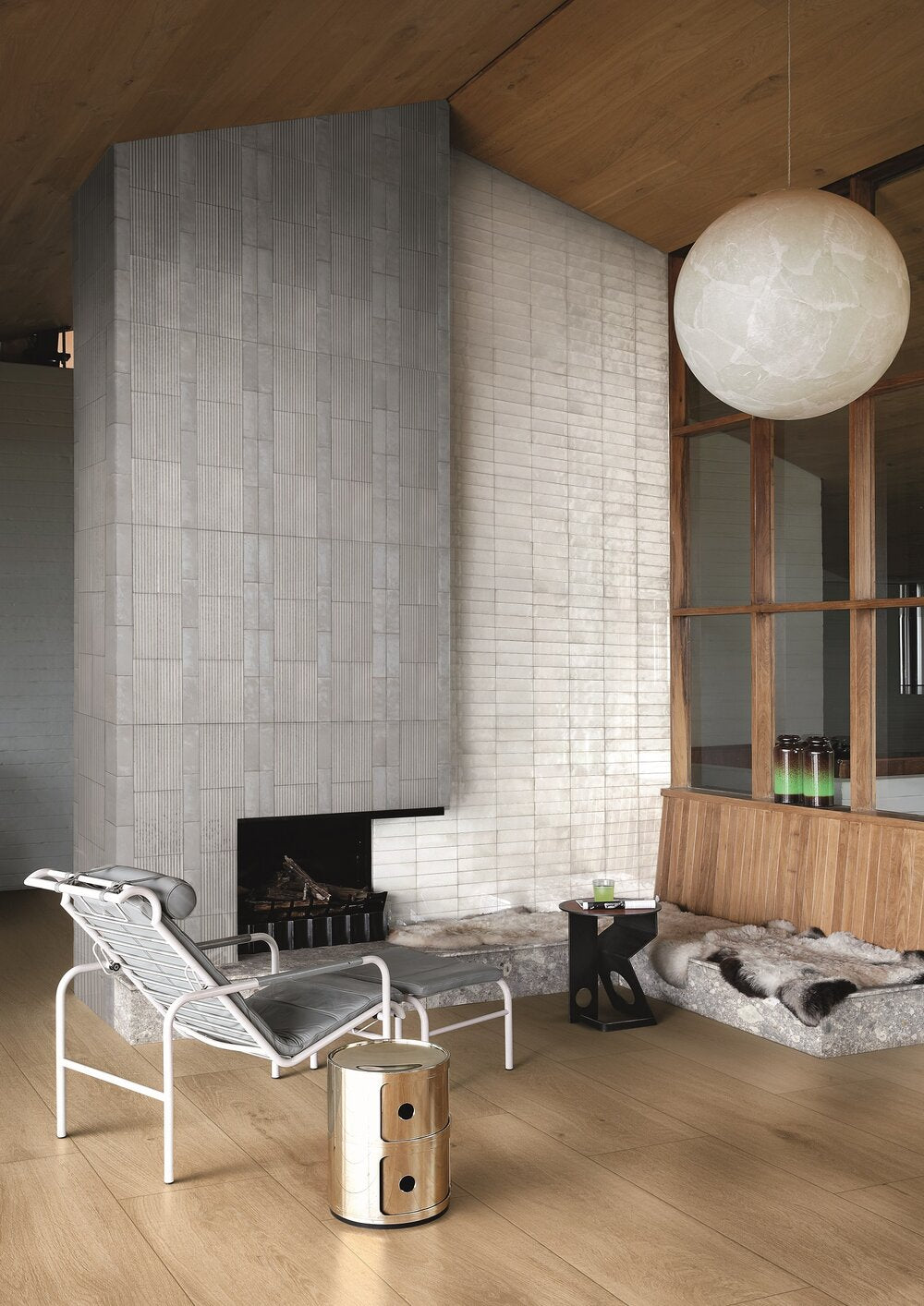 75x200 Rice Grigio Lux (Gloss) Tiles by Marazzi